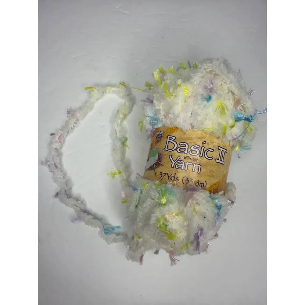 Mixed Lot of Fun Yarn 8 Oz Novelty Eyelash Flag Crochet Knit Craft DIY Gift